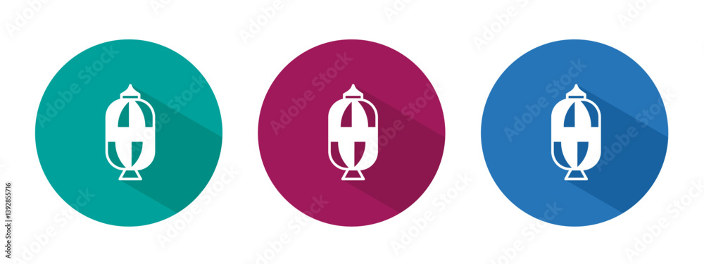 Icon for lantern vector illustration in flat. Icon for lantern vector illustration in flat.