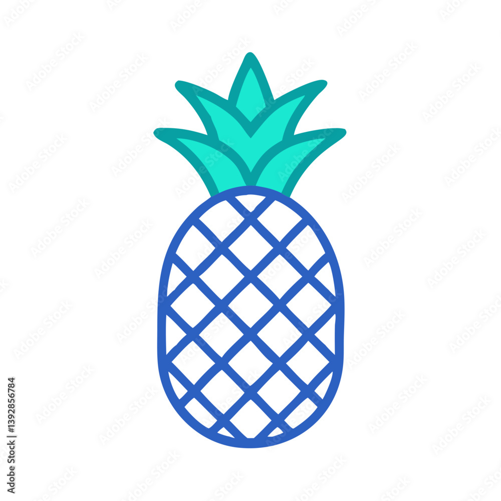 Obraz premium Charming Pineapple Graphic for Juices