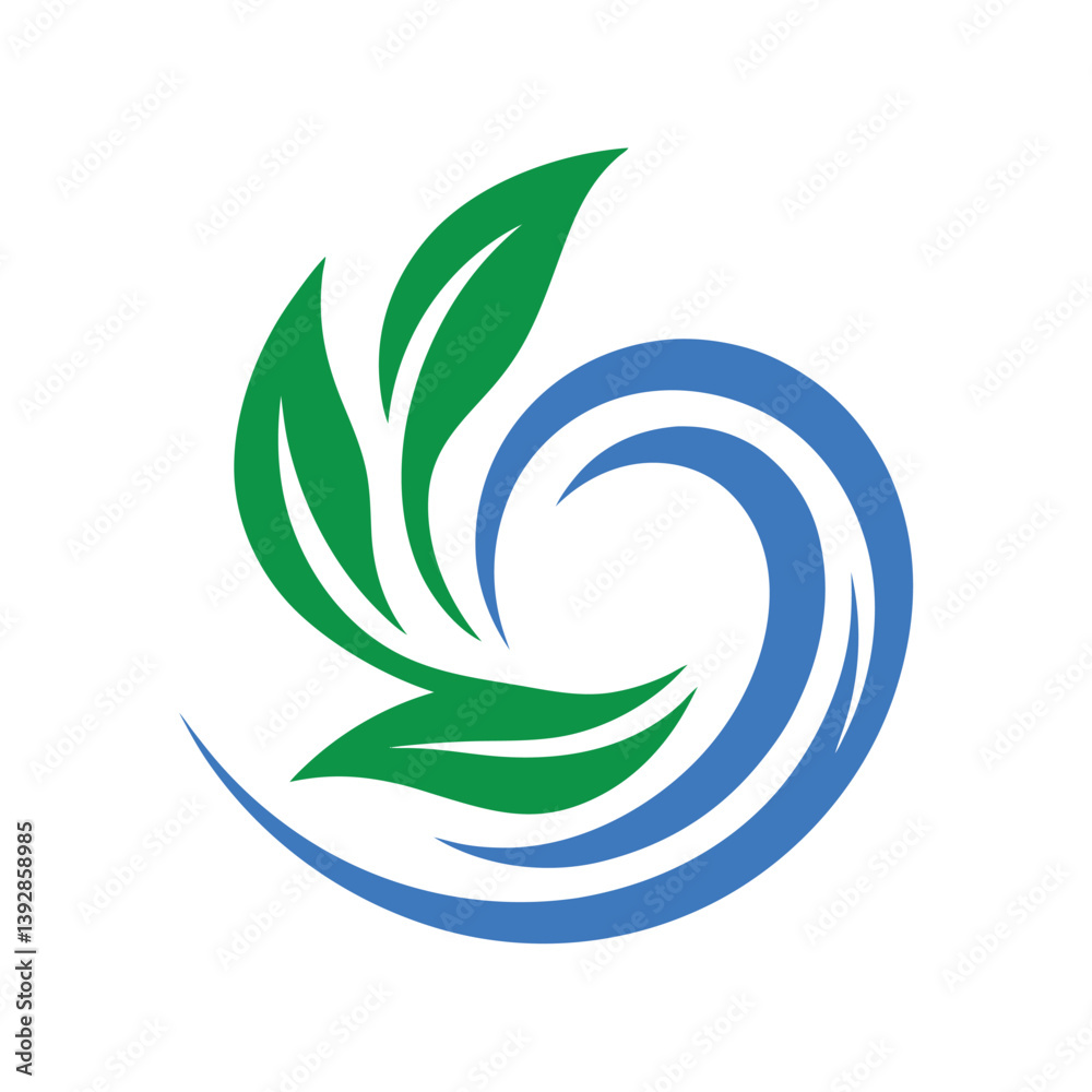 Fototapeta premium abstract nature logo design