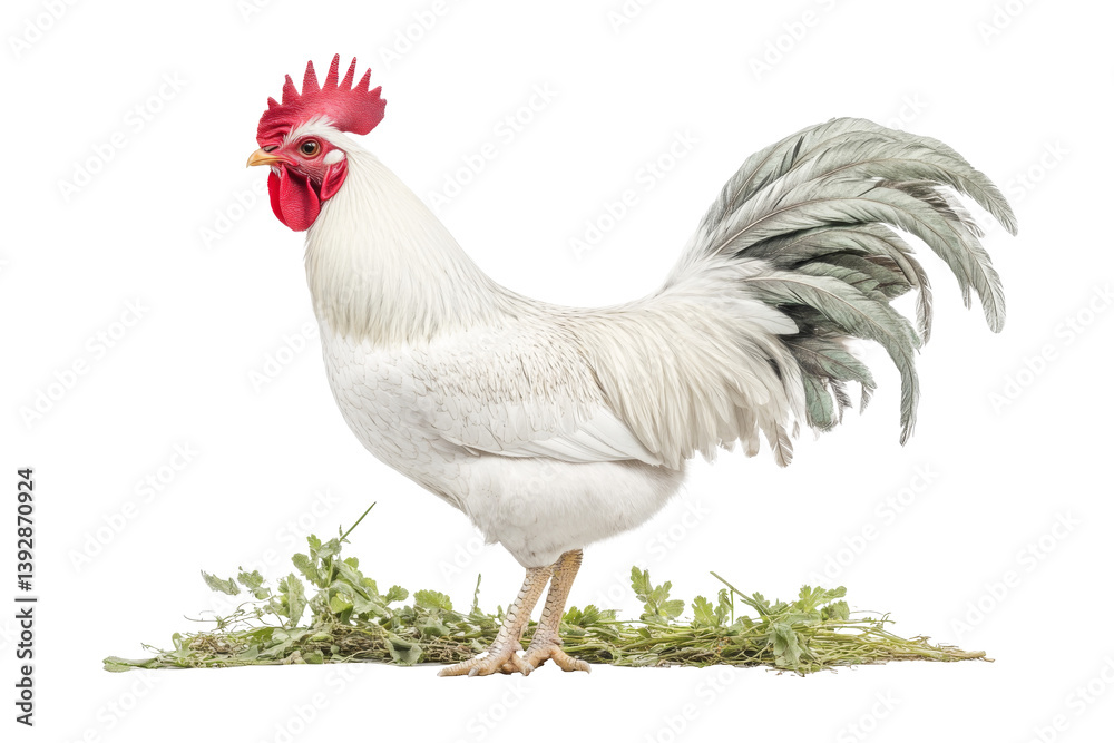 Fototapeta premium White Rooster