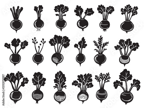 Kohlrabi line art
