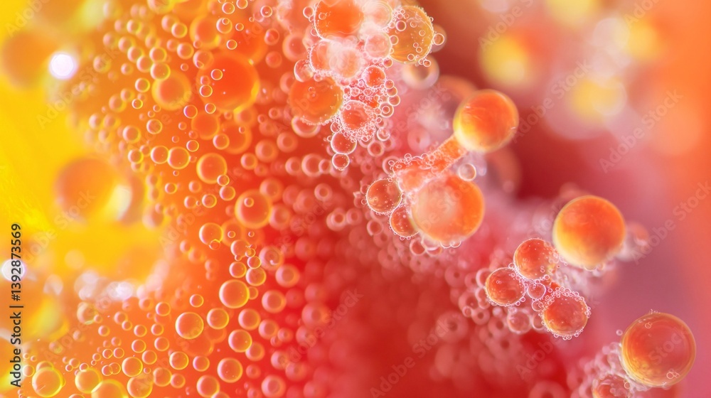 Colorful Oil and Water Bubbles