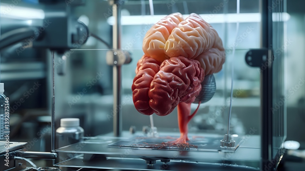 3D Printed Brain in a Laboratory Setting