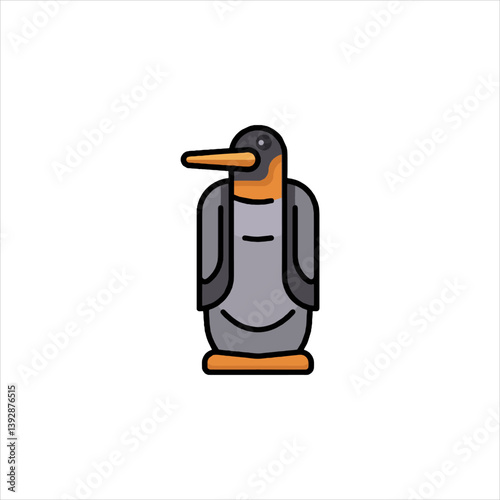 penguin with a cup