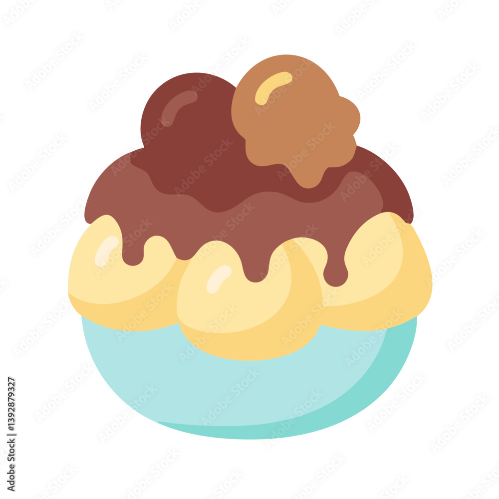 Elegant Profiterole Design for Culinary Use Elegant Profiterole Design for Culinary Use