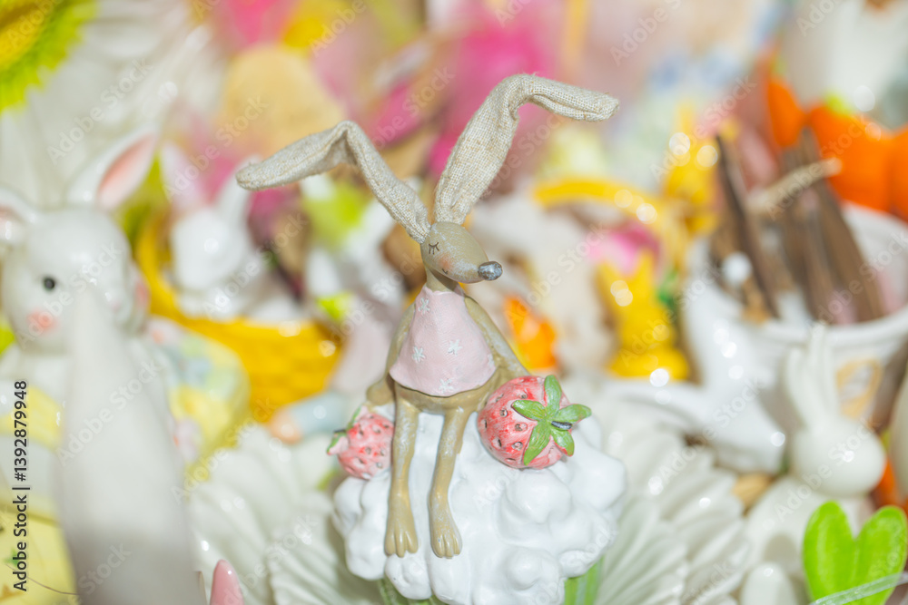 Easter decorations, spring decorations in store