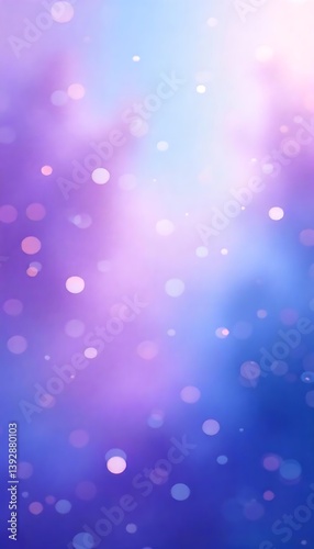 Generative AI creates dreamy purple bokeh background effect image