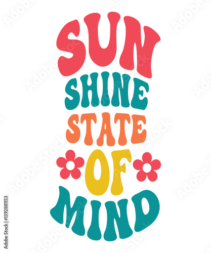 Sun shine state of mind Retro Summer SVG Bundle, Summer Svg, Beach Svg, Summertime svg, Funny Beach Quotes, Summer Quotes Svg, Svg files for cricut, Svg Bundle