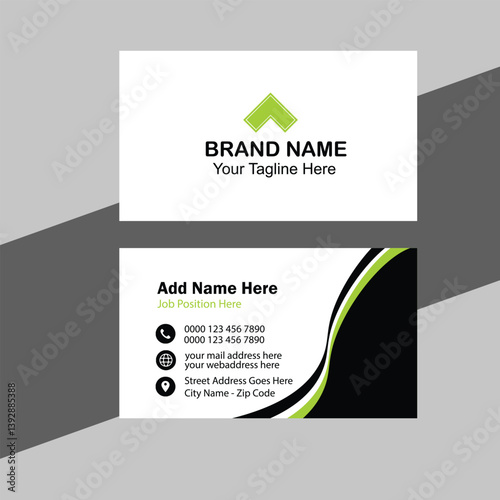 New business card template. Modern business card design.