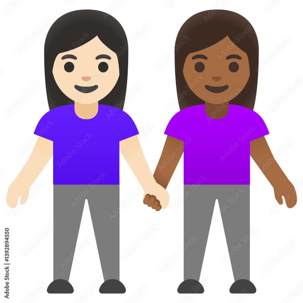 Women Holding Hands Emoji (Diverse Skin Tones - Duplicate)
