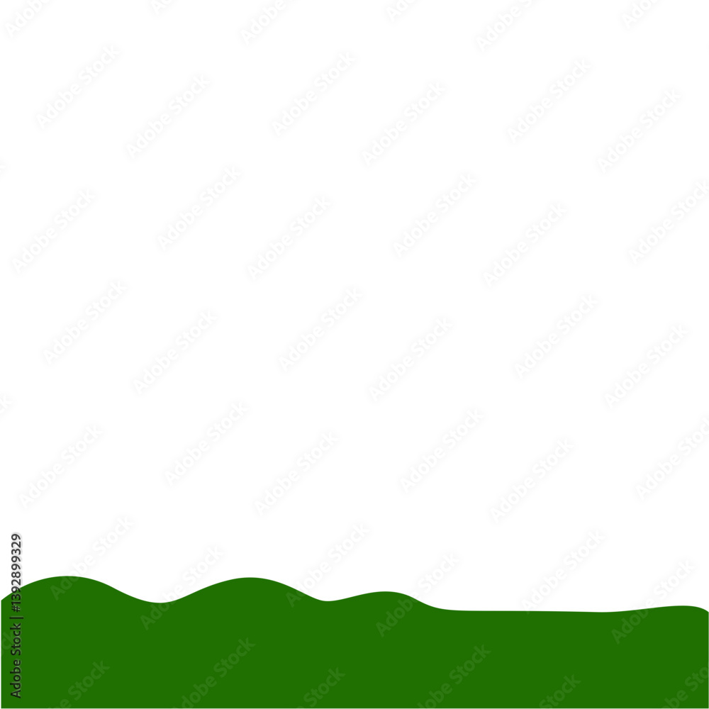 Obraz premium Flat Style Bottom Border