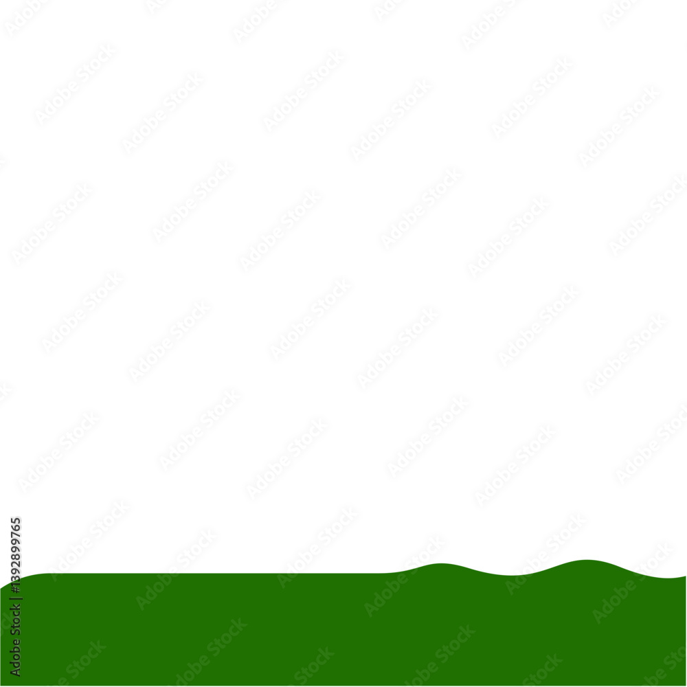 Obraz premium Flat Style Bottom Border