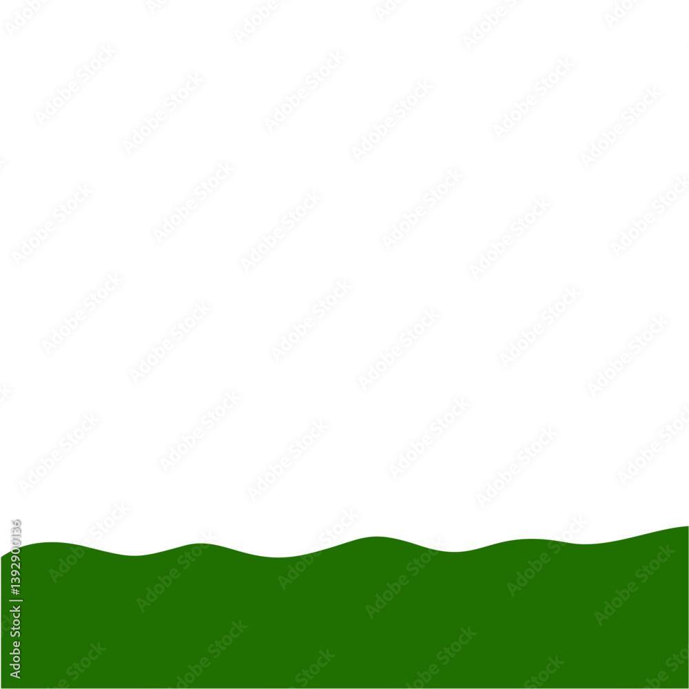 Obraz premium Flat Style Bottom Border