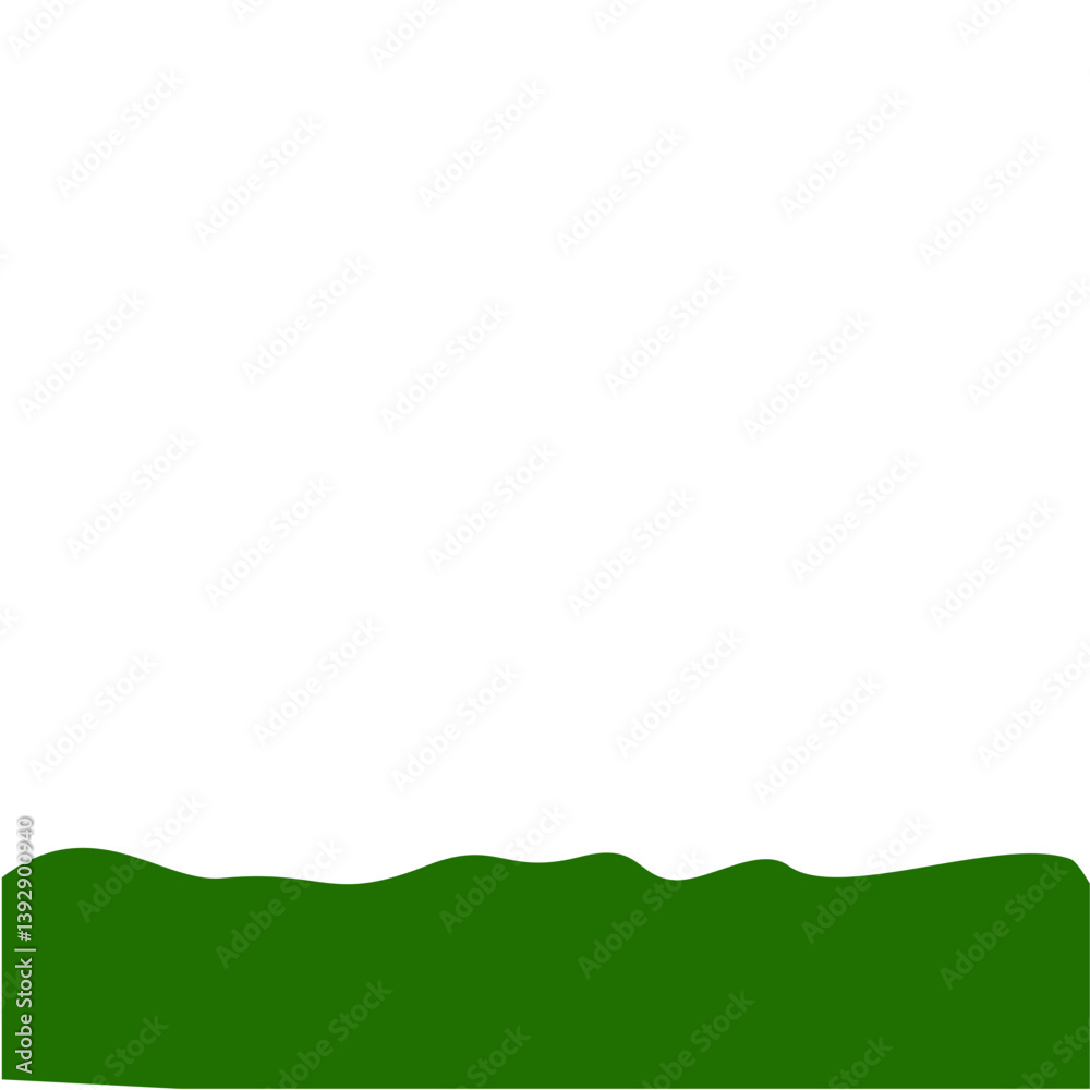 Obraz premium Flat Style Bottom Border