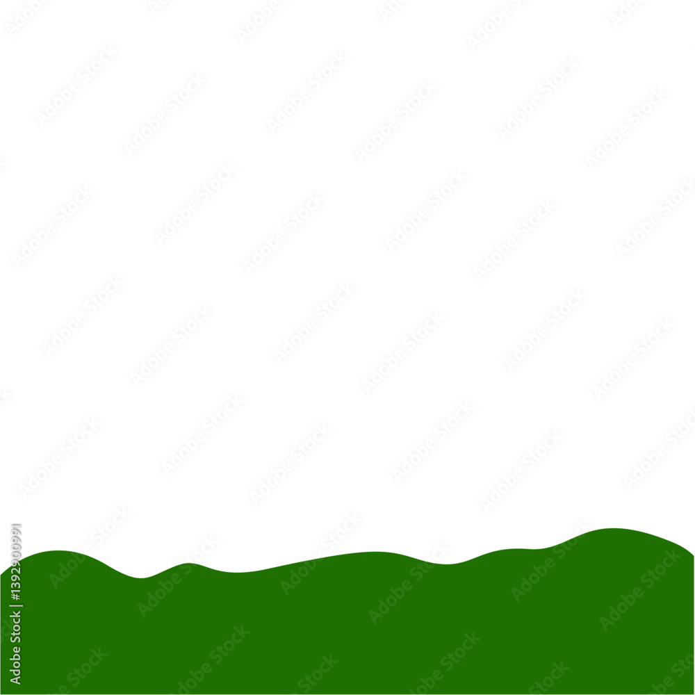 Fototapeta premium Flat Style Bottom Border