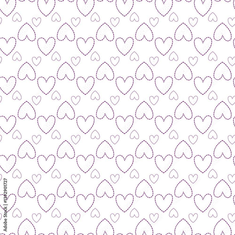 Modern Hearts Seamless Vector Pattern Design Modern Hearts Seamless Vector Pattern Design