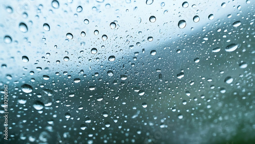Raindrops on a Window Glass