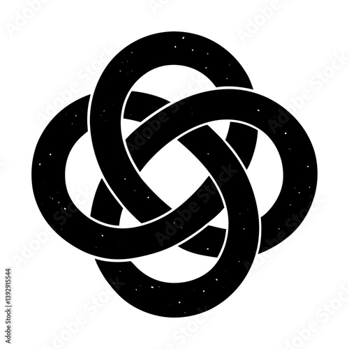 Celtic knot vector art endless knot illustration black and white graphic design element silhouette