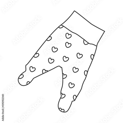 Wallpaper Mural Cute baby pants pattern with heart print. Simple and cute baby style design, perfect for baby shower cards, baby clothes and newborn projects. Torontodigital.ca