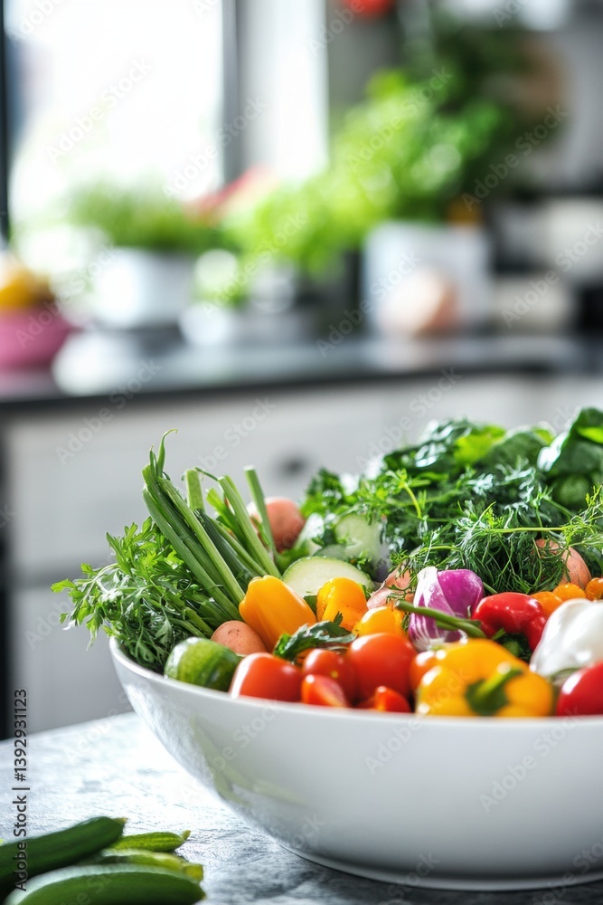 Various mixed fresh organic vegetable in Spring