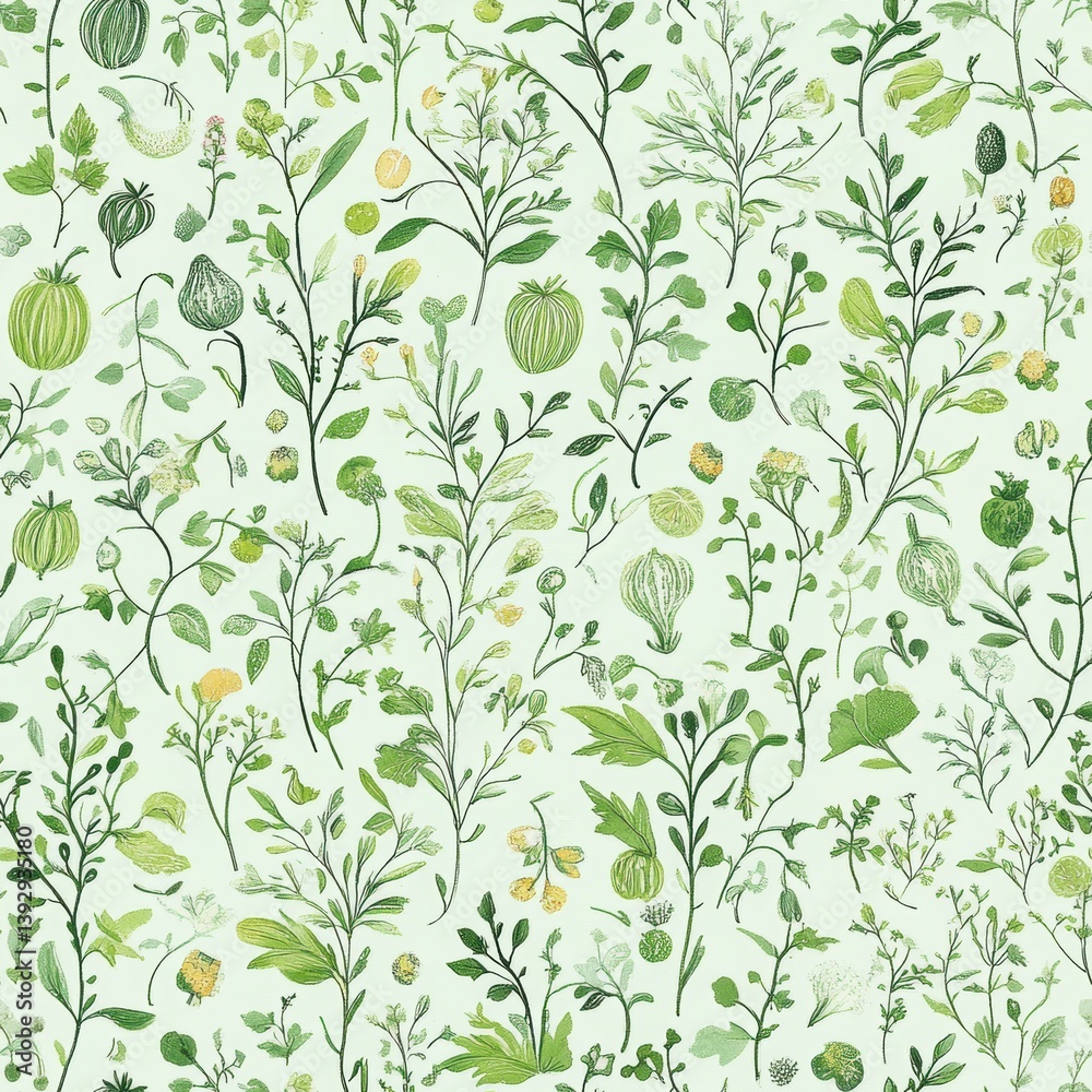 Repetitive pattern. Various mixed fresh organic vegetable in Spring