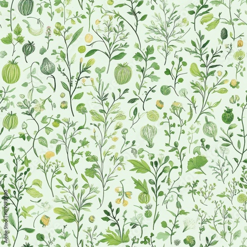 Obraz na płótnie Repetitive pattern. Various mixed fresh organic vegetable in Spring w salonie