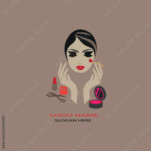 Beauty treatment logo icon vector .