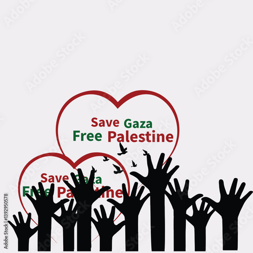 Save Gaza ,Free Palestine, end the pain for Peace .