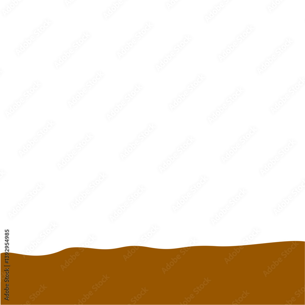 Obraz premium Flat style Brown Soil