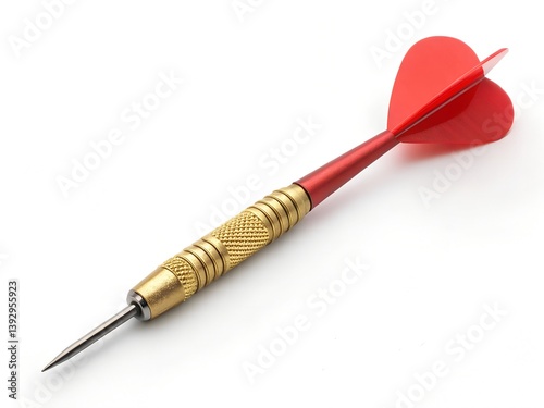 Darts hitting the target on a white background showcasing accuracy and competition in a 3D sporty style