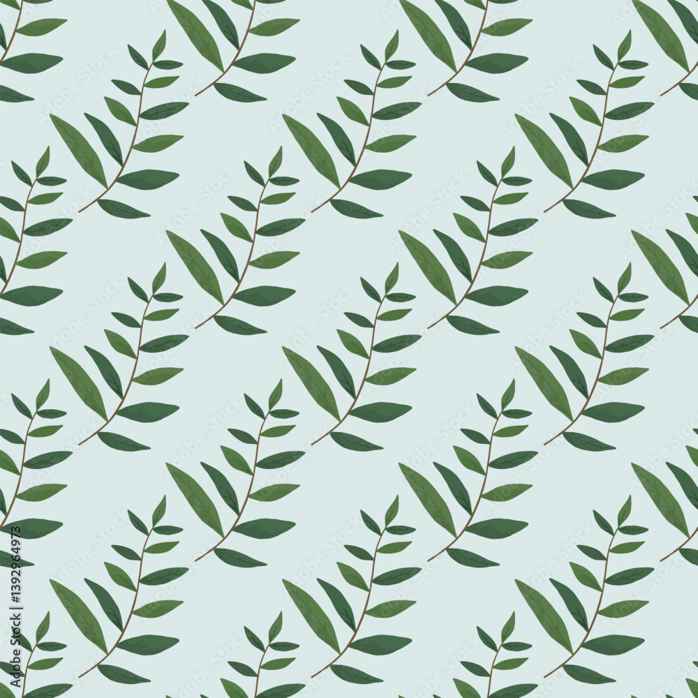 Natural Tree Branches Seamless Vector Pattern Design Natural Tree Branches Seamless Vector Pattern Design