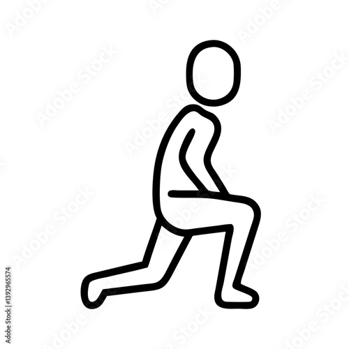 Person performing lunges in an exercise pose
