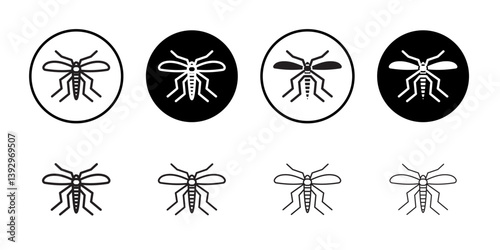 malaria icon vector logo set collection for web app ui