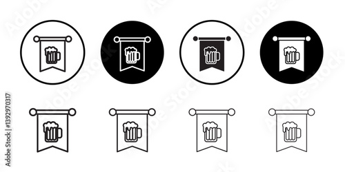 oktoberfest icon vector logo set collection for web app ui