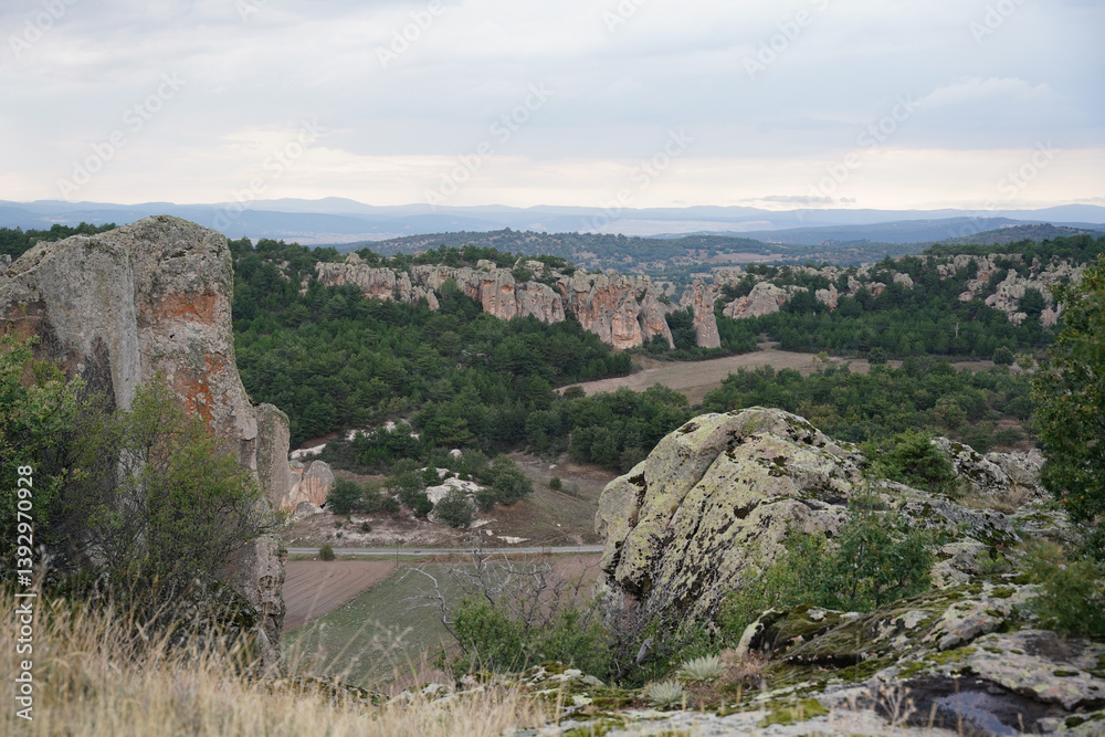 Obraz premium Rock Formations in Phrygian Valley, Eskisehir, Turkiye