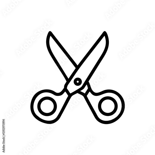 Scissors Icon for Creativity and Crafting Topics
