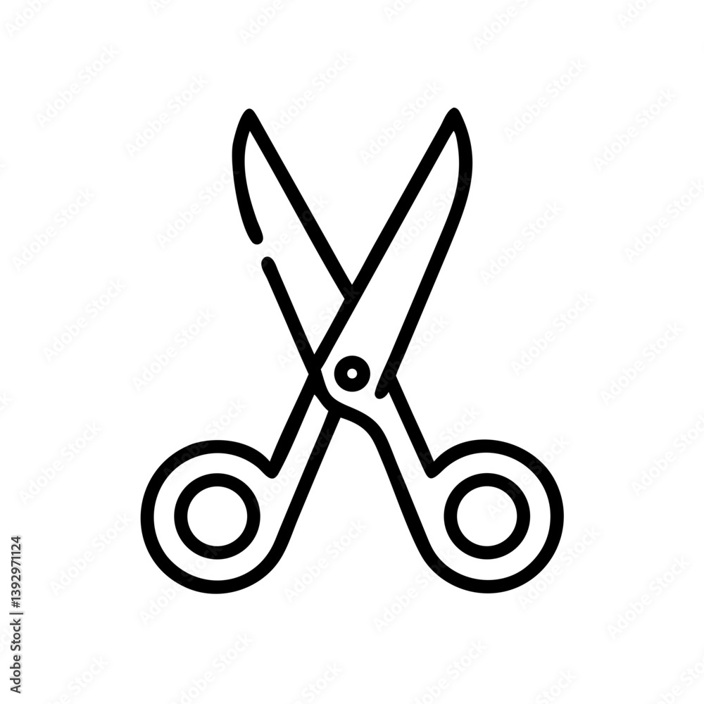 Scissors Icon for Creativity and Crafting Topics Scissors Icon for Creativity and Crafting Topics