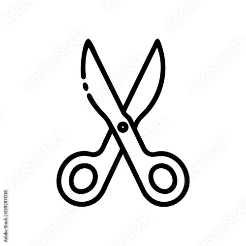 Scissors Icon for Creativity and Crafting Topics