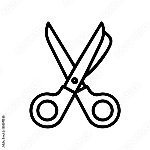 Scissors Icon for Creativity and Crafting Topics
