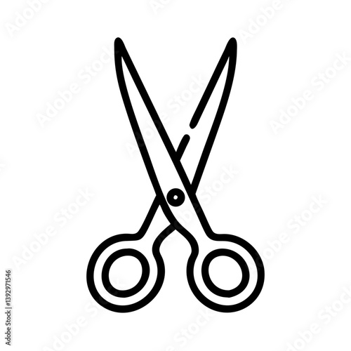 Scissors Icon for Creativity and Crafting Topics