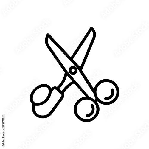 Scissors Icon for Creativity and Crafting Topics