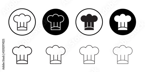 toque icon vector logo set collection for web app ui