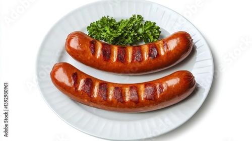sausage on a fork