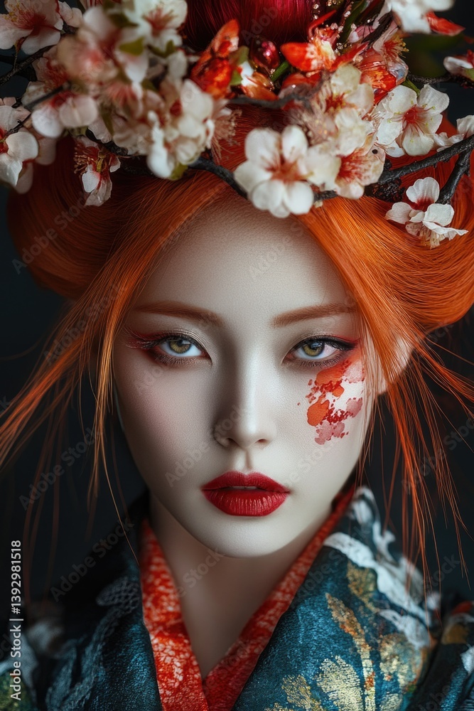Woman with flower crown