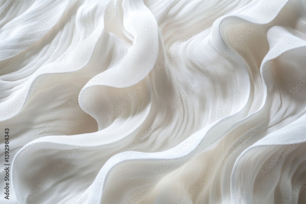 White Fabric Close-Up
