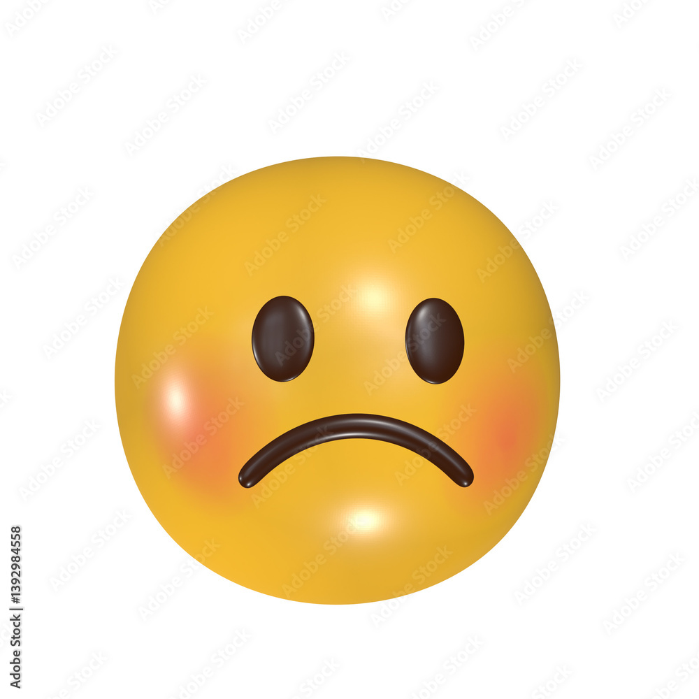 Fototapeta premium sad smiley face