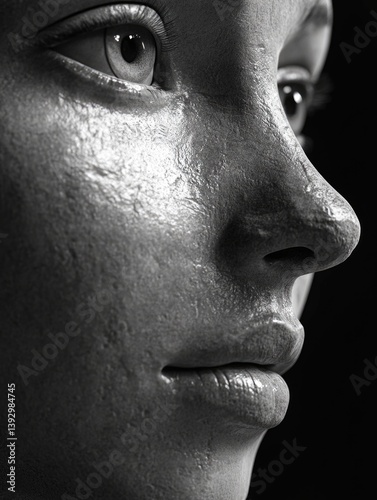 Obraz na płótnie Woman's face close up w salonie