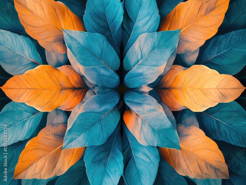 Blue and Orange Flower