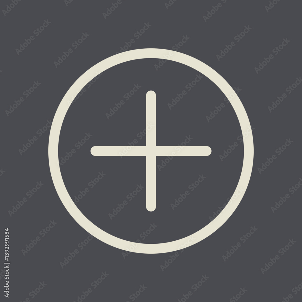 Cross in circle trendy shape beautiful abstract vector illsutration colorful design Cross in circle trendy shape beautiful abstract vector illsutration colorful design