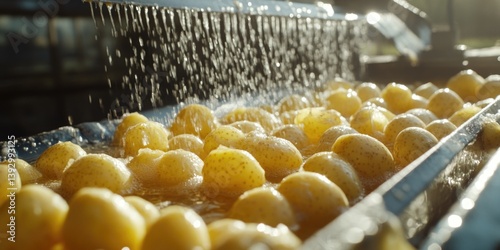 Yellow Potato Conveyor Belt